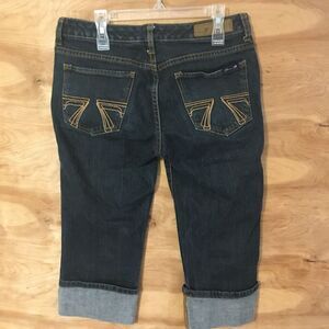 Seven7 Women's sz 28 cropped jeans cuffed  shorts
